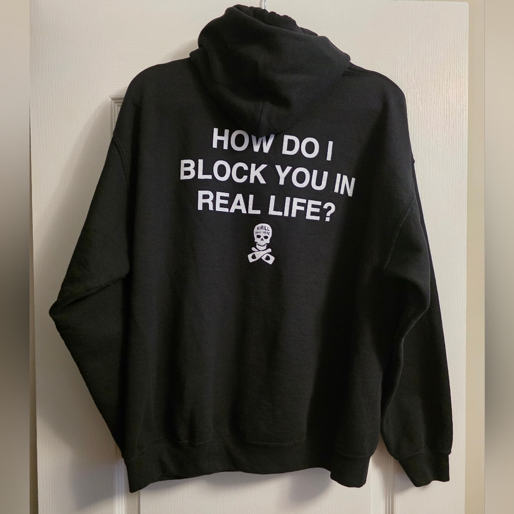 Linda Finegold ALF | Unisex | How Do I Block You ? | Black Hoodie | Large